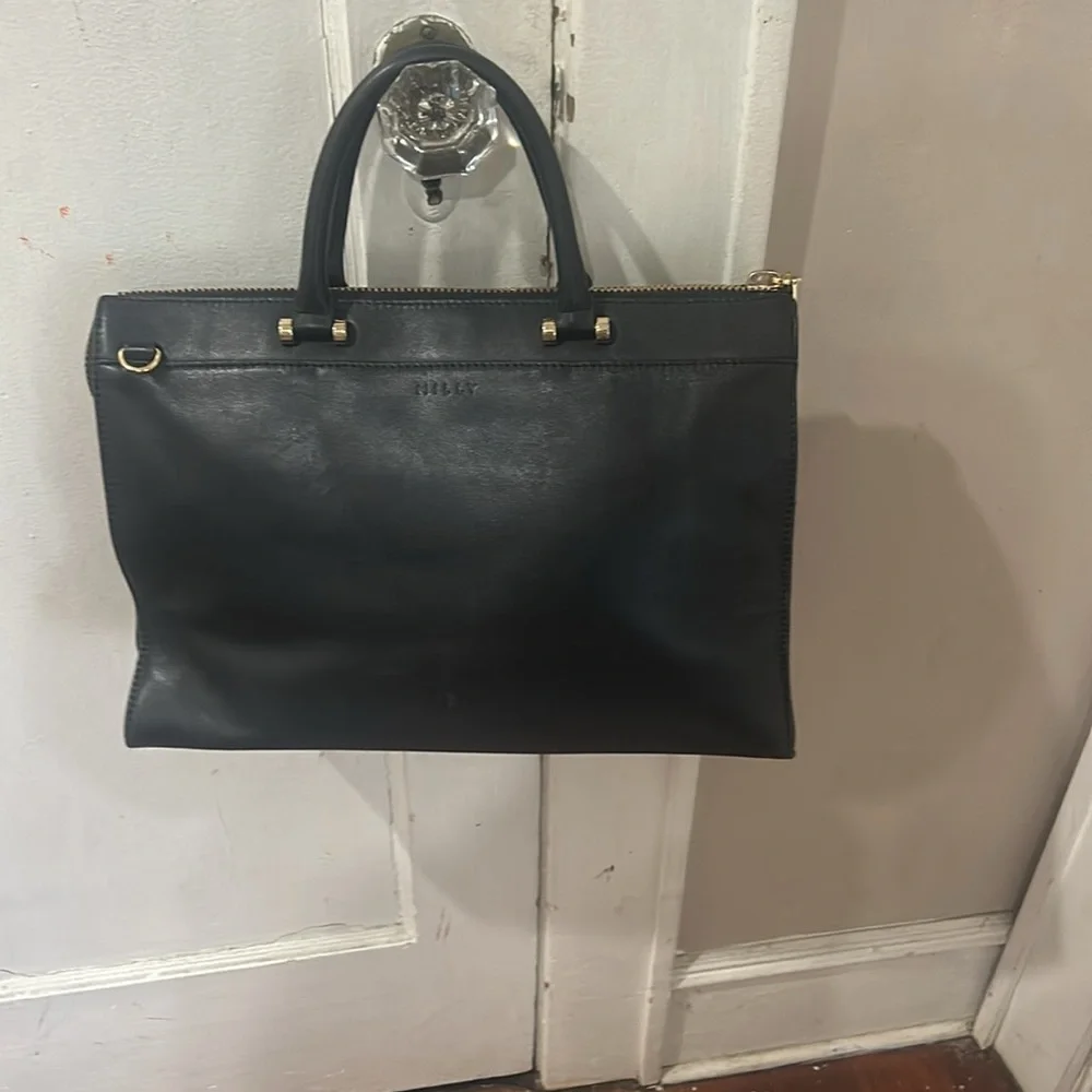 ⭐️Milly two-in-one Black Leather Studded Tote